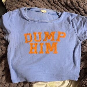 Y2K Britney Spears “dump him” baby tee
